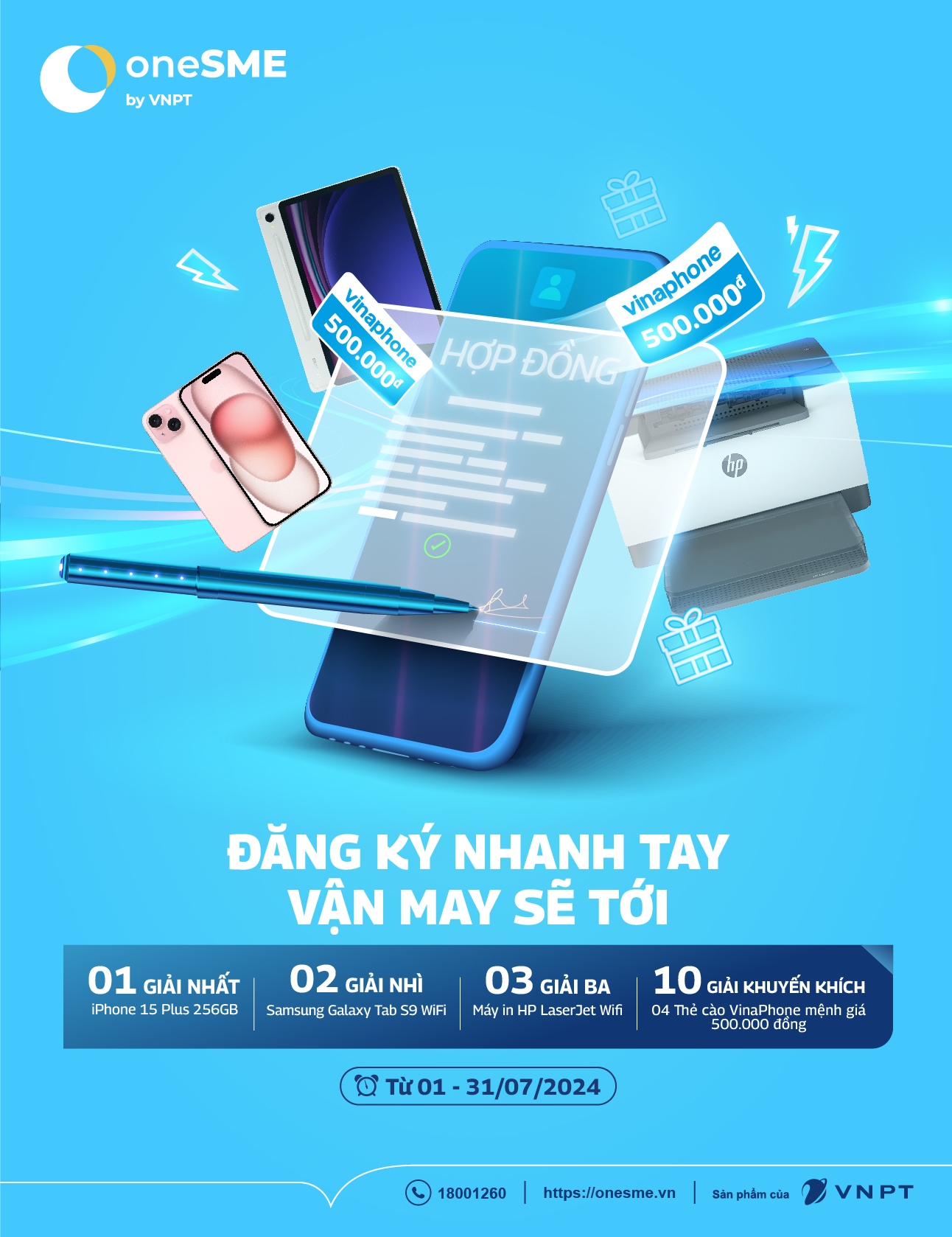 OneSME – Đăng ký nhanh tay vận may sẽ tới với nhiều giải thưởng giá trị
