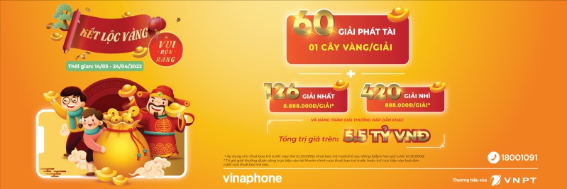 CTKM Kết Lộc Vàng - Vui Rộn Ràng cùng Vinaphone 