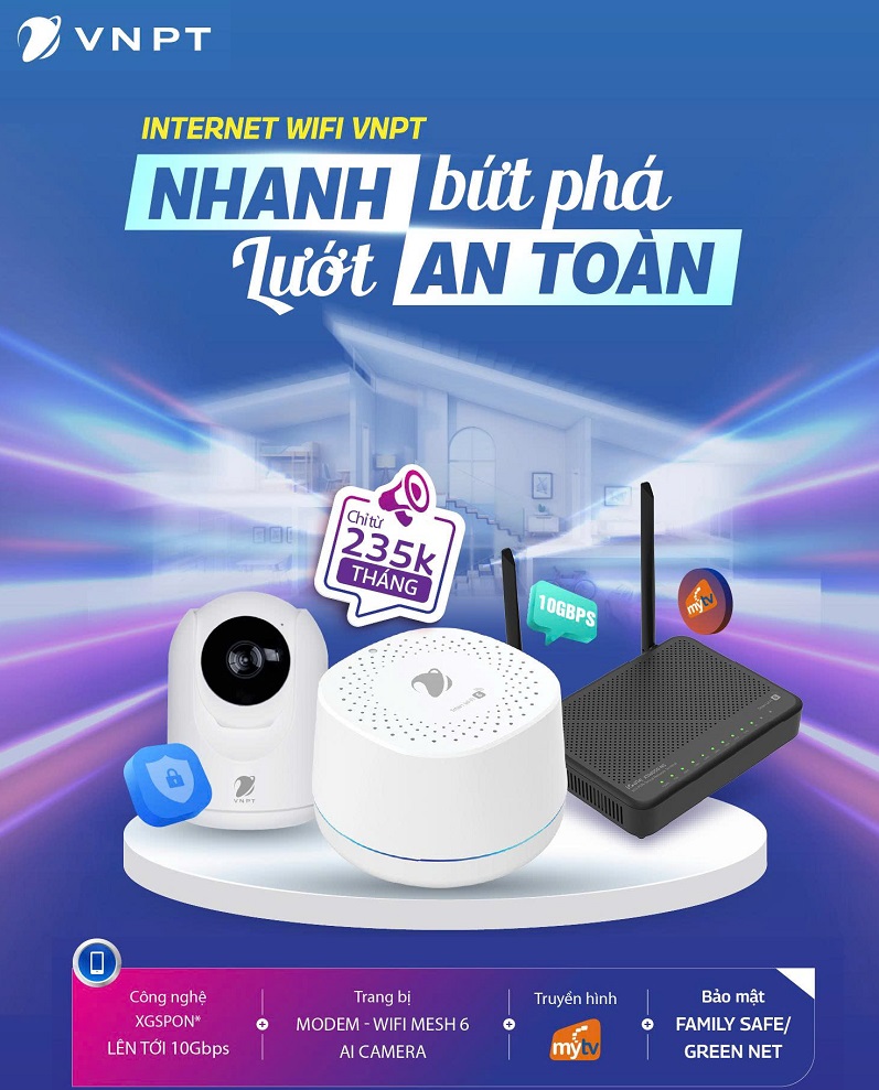 Đăng Ký Internet VNPT Hôm Nay Tặng Thêm 1 Tháng, Hoàn Phí Lắp Đặt 300.000Đ