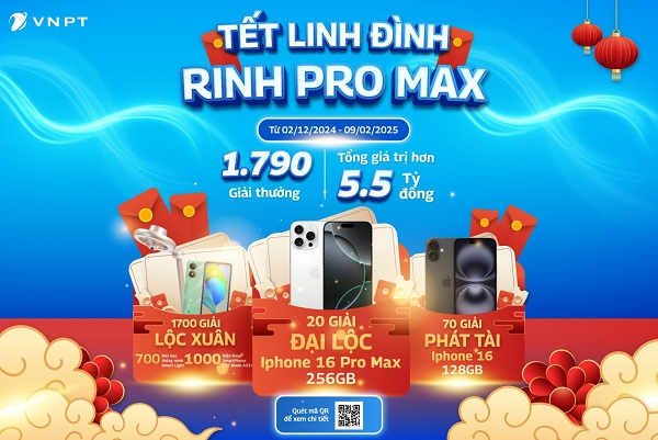 Khách hàng VNPT, VinaPhone đón Tết linh đình với kho quà hơn 5,5 tỷ đồng