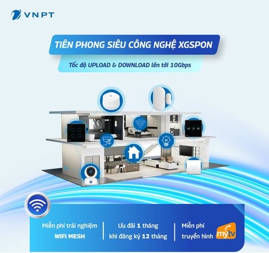 Các gói cước áp dụng công nghệ XGSPON băng thông internet siêu tốc VNPT