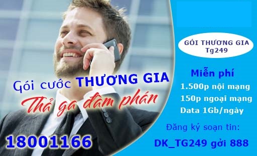 Gói Thương gia mới Vinaphone trả sau không cước thuê bao tháng