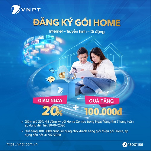 Lắp Internet VNPT gói Home Combo Nhiều Ưu Đãi