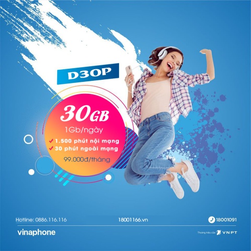 Gói Cước D15P D30P, Gói Vinaphone Trả Sau Giá Rẻ