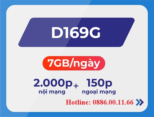 Khuyến Mãi Đăng Ký Gói Cước D169G Của VinaPhone