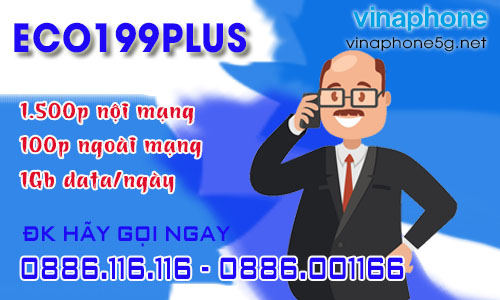 Gói Vinaphone Trả Sau Eco199Plus Giá Rẻ Data 1Gb/ngày