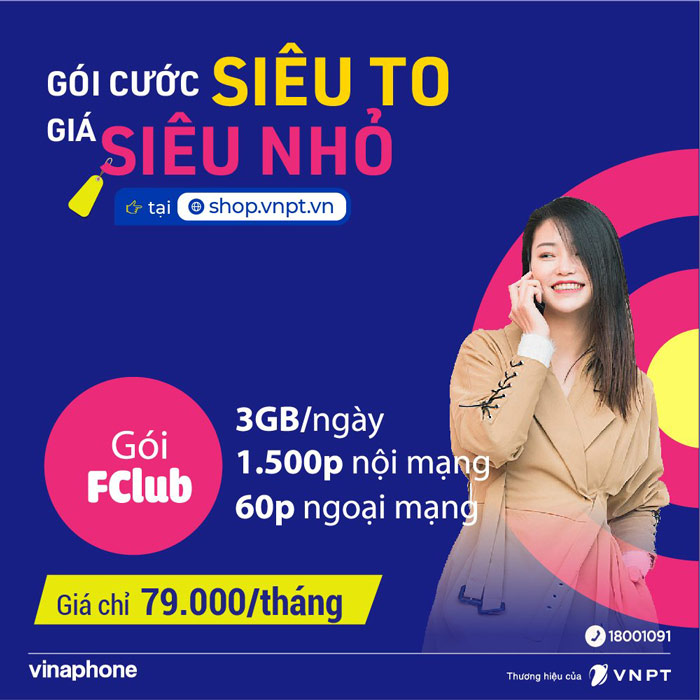 gói cước Fclub Vinaphone