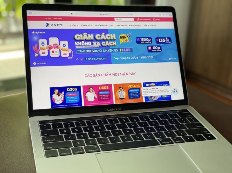 mua hàng qua shop.vnpt.vn không tiền mặt