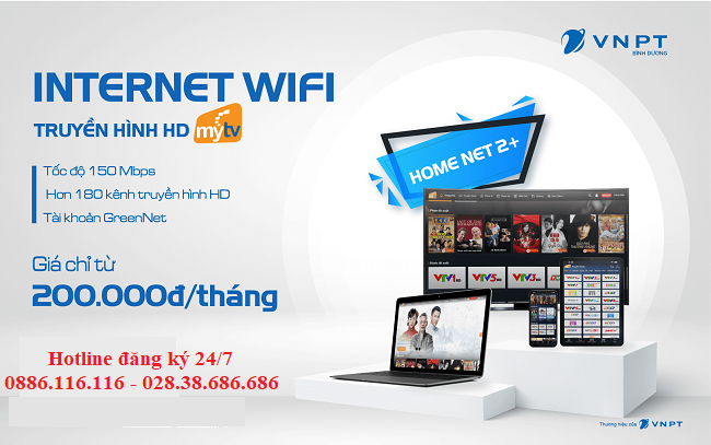 Bảng giá lắp đặt combo internet cáp quang và truyền hinh MyTV của VNPT mới nhất 2025