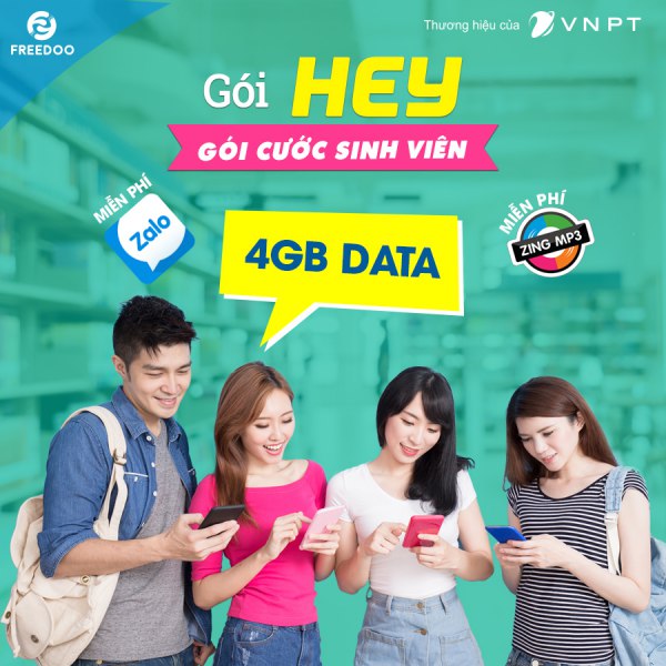 Gói HEY Vinaphone Nâng Data Giá Không Đổi, Đăng Ký HEY Nhận Ưu Đãi