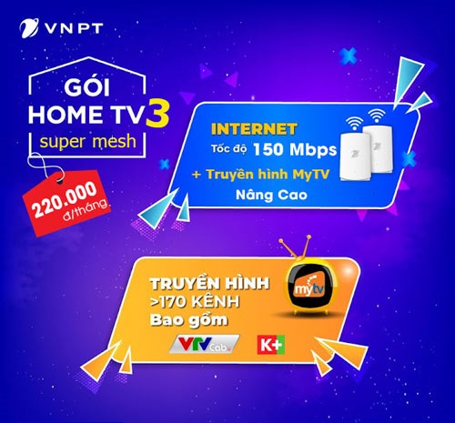 Lắp wifi giá rẻ kết hợp truyền hình chất lượng cao MyTV ưu đãi của nhà mạng VNPT