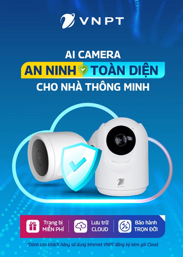 Bảng giá gói tích hợp internet và Camera Cloud mới nhất VNPT