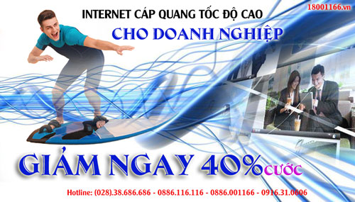 Lắp Internet VNPT Tốc Độ Cao Cho Doanh Nghiệp GIẢM NGAY 40% Cước 