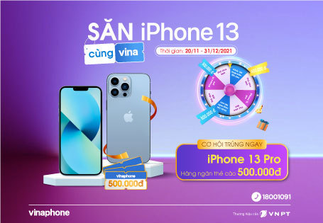 Khuyến Mãi Vinaphone Săn Iphone 13 Pro