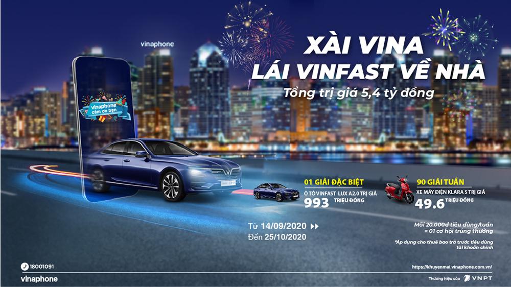 khuyến mãi vinaphone trả trước - xe vinfast