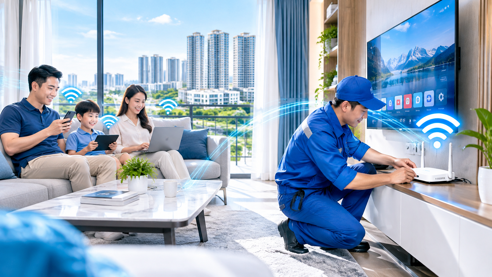 Lắp Mạng WiFi VNPT EcoXuan Sky Residences
