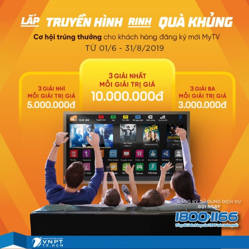 Lắp truyền hình MyTV, rinh quà khủng từ VNPT