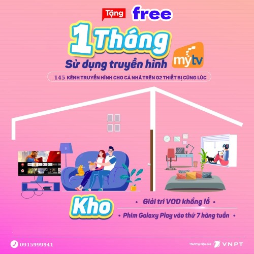 Truyền Hình MyTV VNPT Tặng 01 Tháng Sử Dụng Miễn Phí