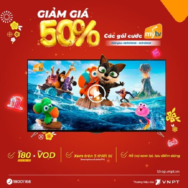 Đăng Ký Truyền Hình MyTV Trên Shop VNPT Giảm 50% Giá Cước 