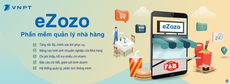 hệ thống quản lý nhà hàng vnpt ezozo