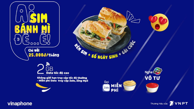 Cách đăng ký mua Sim Bánh Mì VinaPhone nhận ưu đãi khủng