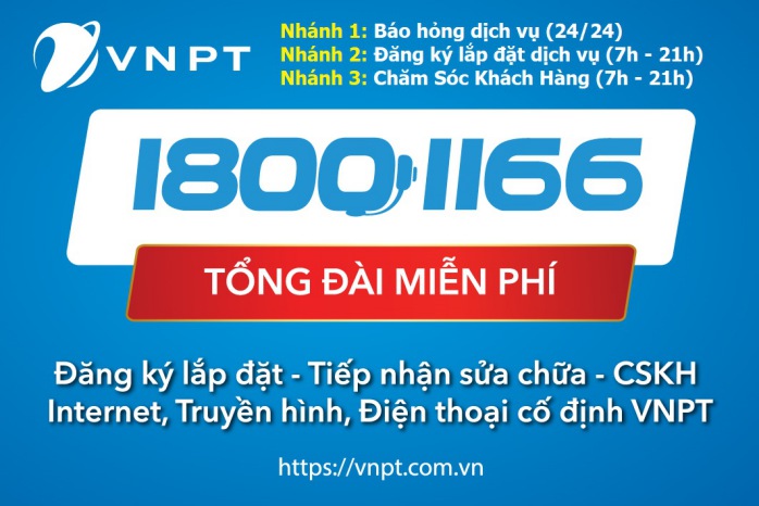 VNPT Hợp Nhất Tổng Đài Chăm Sóc Khách Hàng Thành 18001166