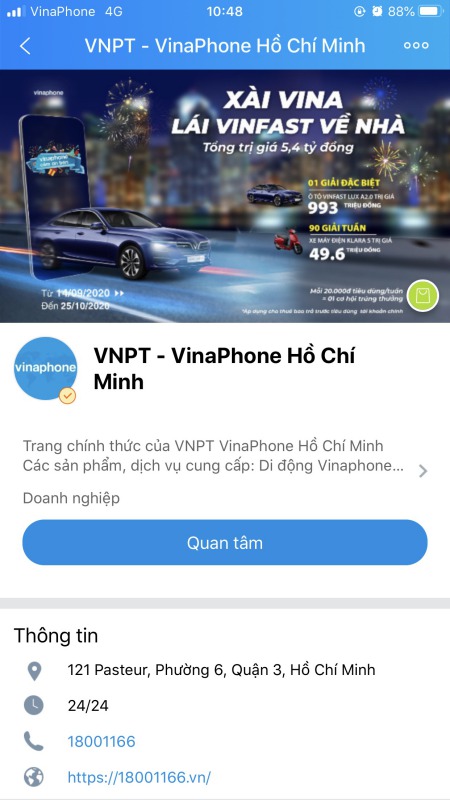 kênh CSKH VNPT tại TPHCM