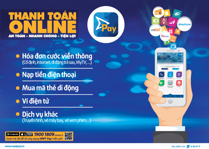 thanh toán online qua ví VNPT PAY