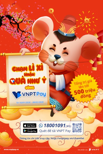 VNPT PAY lì xi Tết 2020 18001166