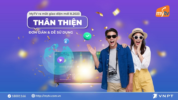 Trải nghiệm thân thiện với giao diện mới nhất của Truyền hình MyTV 